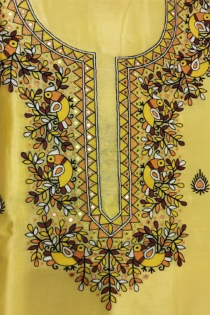 chanderi madhubani suit set