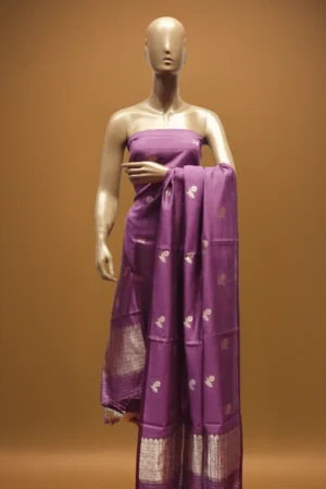 Katan silk suit with kadwa buti