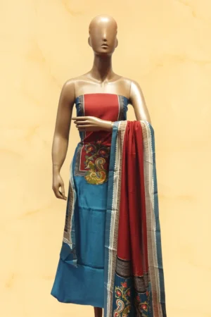chanderi modal aplic work suit