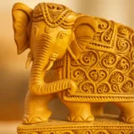 Pure kadam wood elephant by kaarigar handicraft made by skilled artisans or karigar