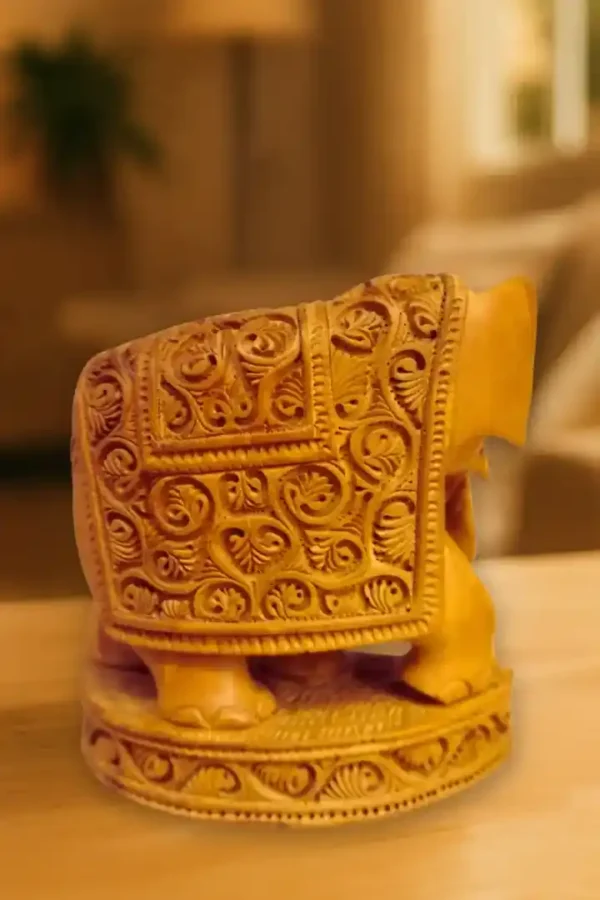 kadam wood elephant also called as white wood elephant by kaarigar