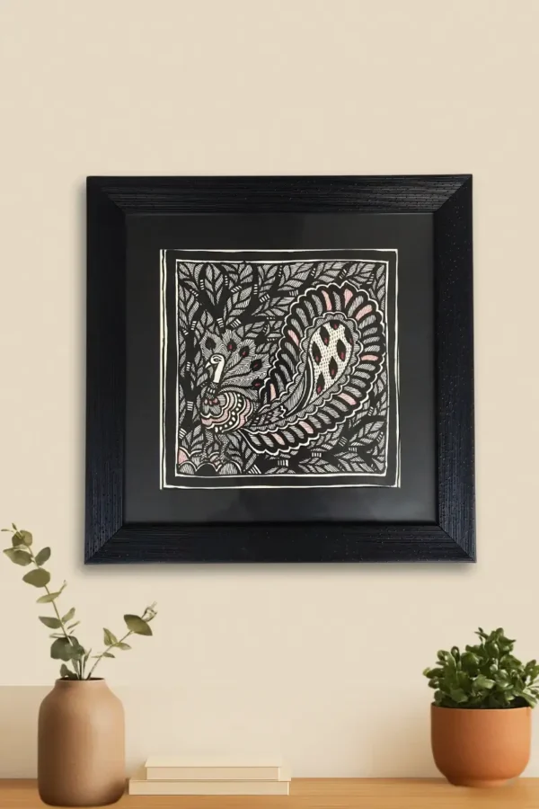 indian madhubani painting by kaarigar