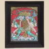 indian folk art tanjore painting of panchmukhi hanuman by kaarigar