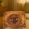 Walnut wood secret jewelry box for gifting