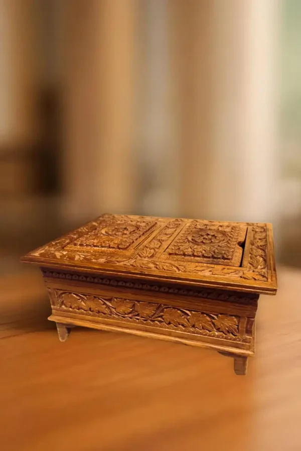 wooden rehal quran book rest by kaarigar